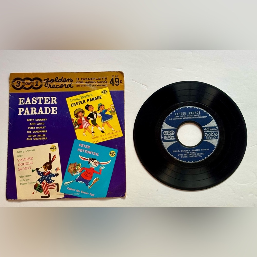 Little Golden Records Vintage Vinyl 1953 | Children’s Easter Songs